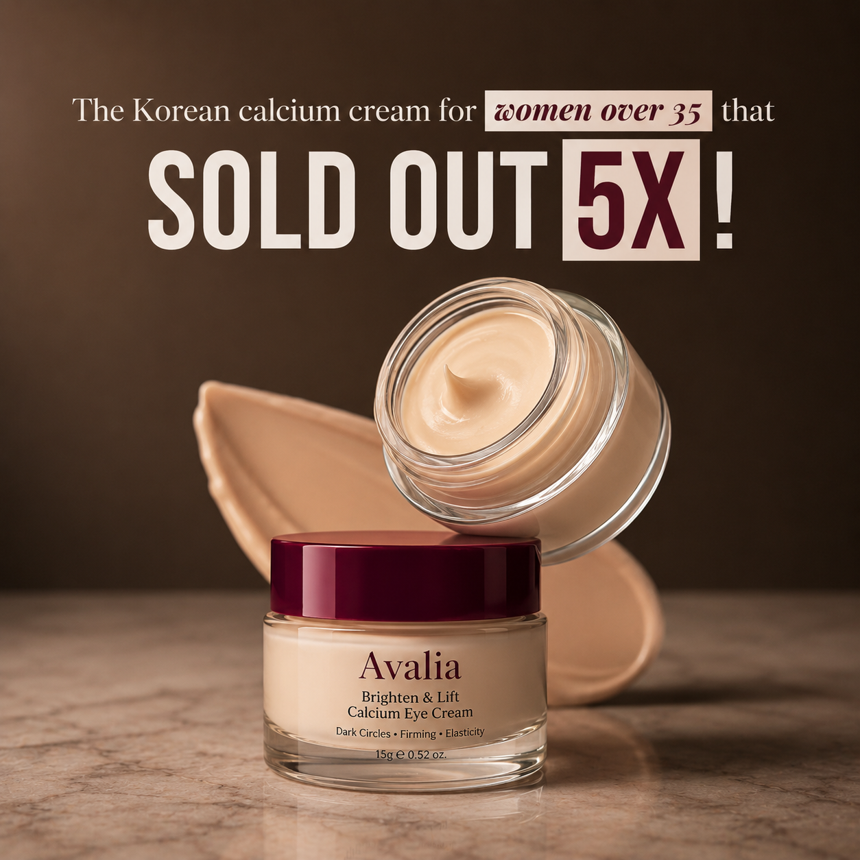 Avalia® Brighten & Lift Calcium Eye Cream