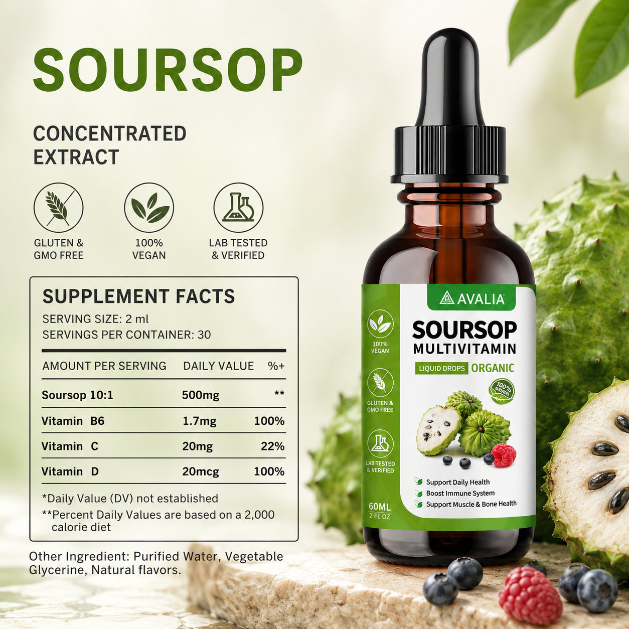 Avalia® Organic Soursop Extract